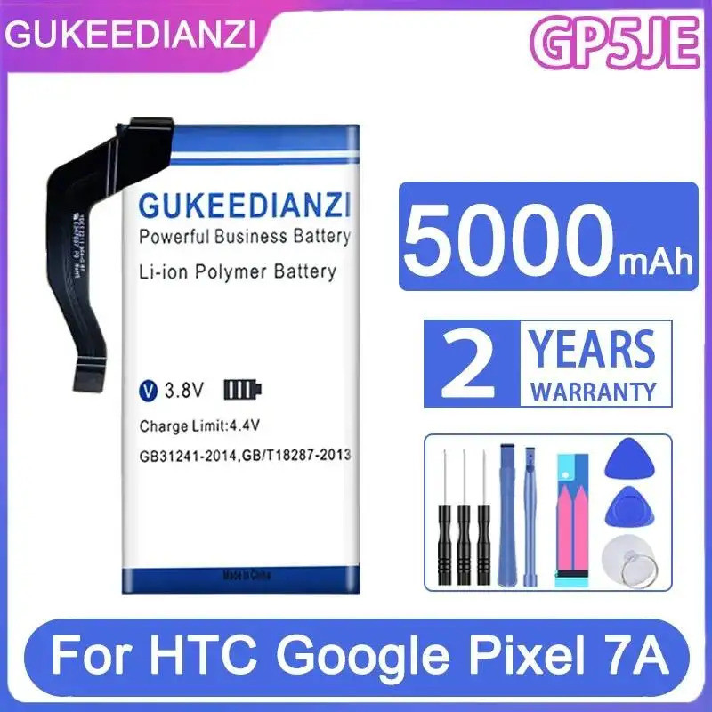 แบตเตอรี่โทรศัพท์มือถือ 5000mAh สําหรับ Htc Google สําหรับ Pixel 7A GP5JE ประสิทธิภาพสูง