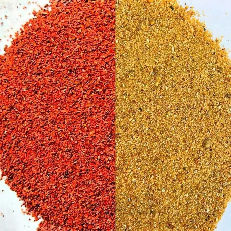 ทรายเหลืองธรรมชาติ & ทรายแดง ปูพื้นตู้ปลาสวยสมจริง มีมิติ Yellow & Red Natural Sand สำหรับตกแต่งตู้ปลา