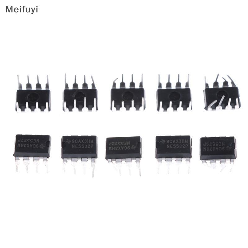[Meifuyi] 10 ชิ้น NE5532P NE5532 DIP-8 Dual Low Noise Op-Amp TI IC