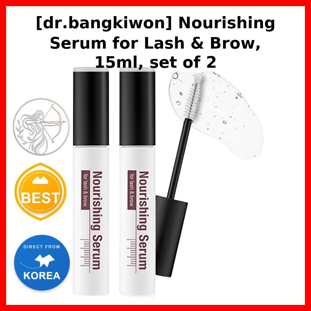 K-Beauty [dr.bangkiwon] Nourishing Serum for Lash & Brow, 15ml, ชุด 2 / Korean Lash Serum / Brow Gro