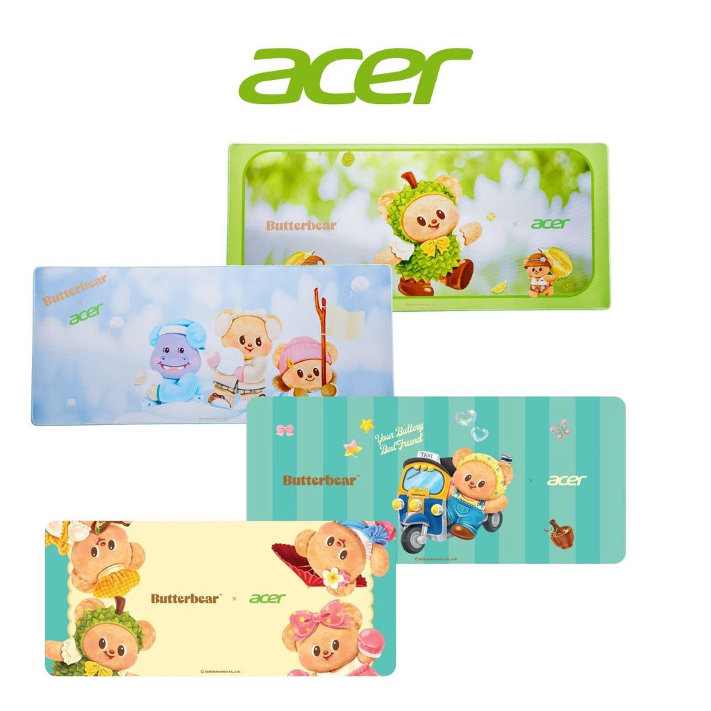 Acer แผ่นรองเมาส์ Mouse Pad Butterbear ขนาด 88*39cm