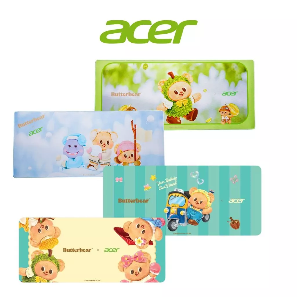 Acer แผ่นรองเมาส์ Mouse Pad Butterbear ขนาด 88*39cm