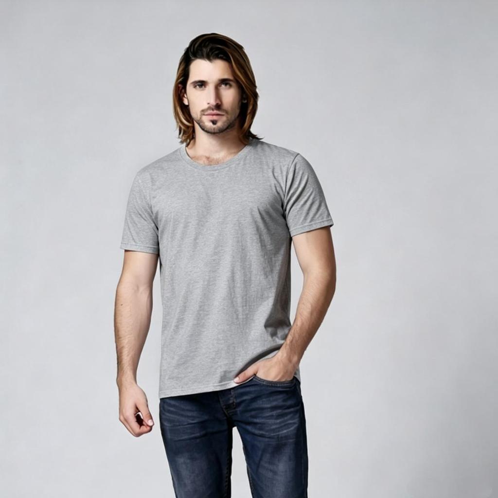 เสืื้อยืดมาใหม่ ของใหม่ ผ้ายืดใส่สบายมี7สี6ไซส์ รูปที่ 7
