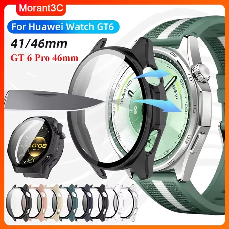 กระจกนิรภัยสําหรับ Huawei Watch GT6 pro 46 มม.ป้องกันหน้าจอ Hard PC สําหรับ Huawei Watch GT 6 46 มม./41 มม.อุปกรณ์เสริม