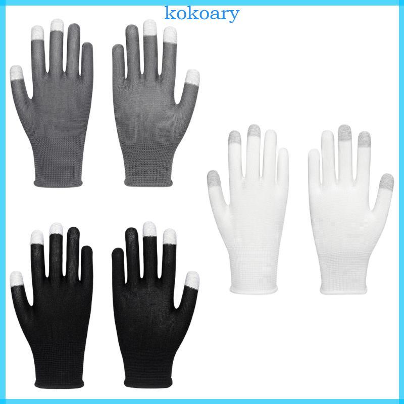 KOK Breathable Conductive Fiber Touch Display ถุงมือสําหรับเกมจังหวะกลางแจ้งพร้อมผ้าไนลอน Fit การออกแบบตามหลักสรีรศาสตร์ทั้งหมด