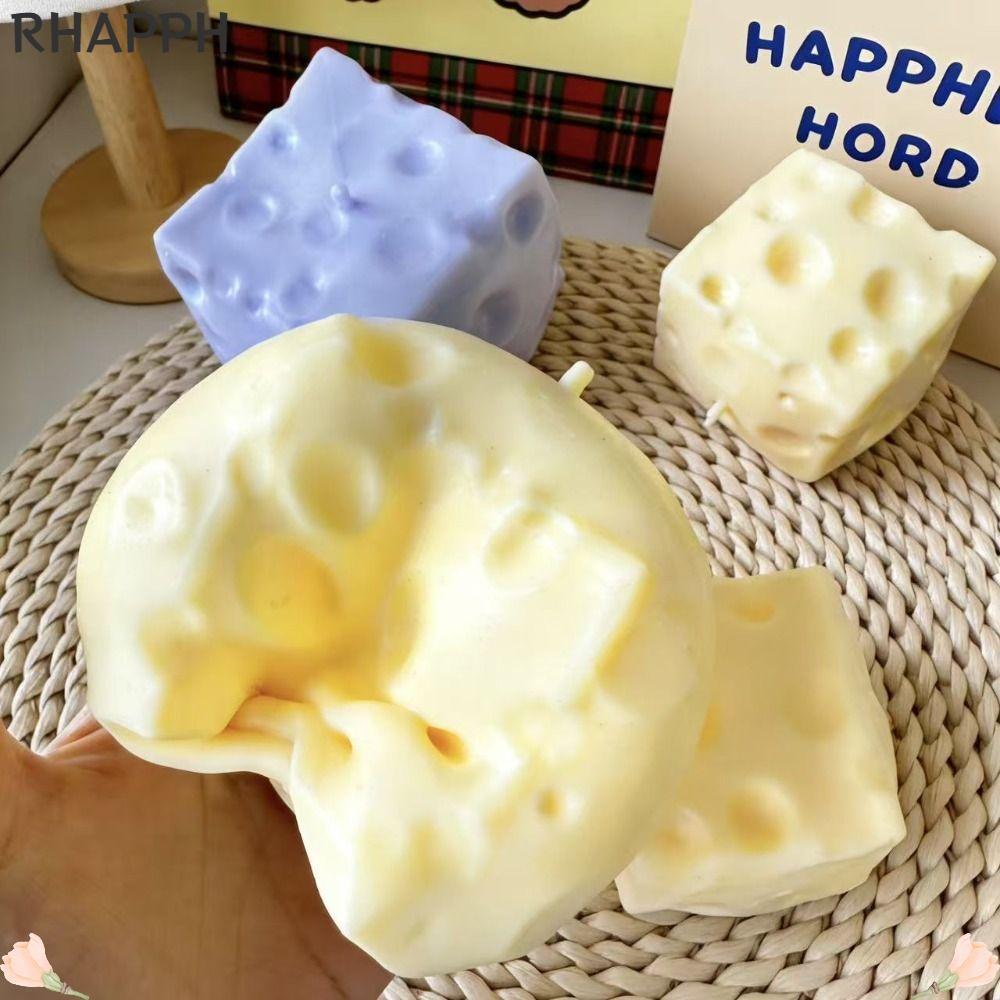 ของเล่นหยิกชีส RHAPPH, Shapeable Anti-Stress Jumbo Cheese Cube Stress Ball, นวดเนื้อ Squishy Non-Bounce ASMR Sensory Stress ของเล่นของขวัญวันเกิด