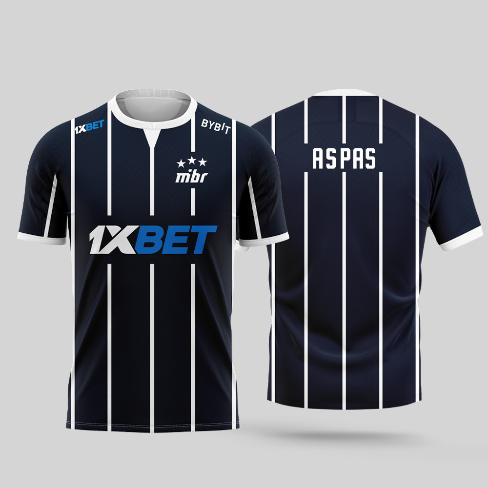 ใหม่ 2026MIBR TEAM GAMING ASPAS VALORANT JERSEY ผู้ชาย CASUAL TOP