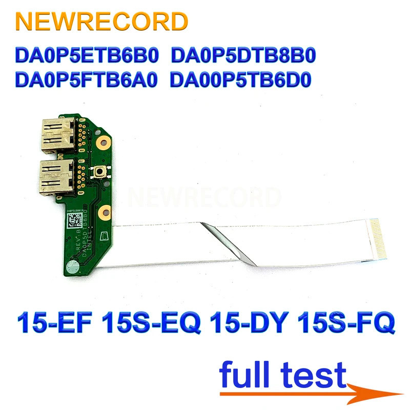 HUI สําหรับ HP TPN-Q222 15-EF 15S-EQ 15-DY 15S-FQ USB Power Board DA0P5ETB6B0 DA0P5DTB8B0 DA0P5FTB6A