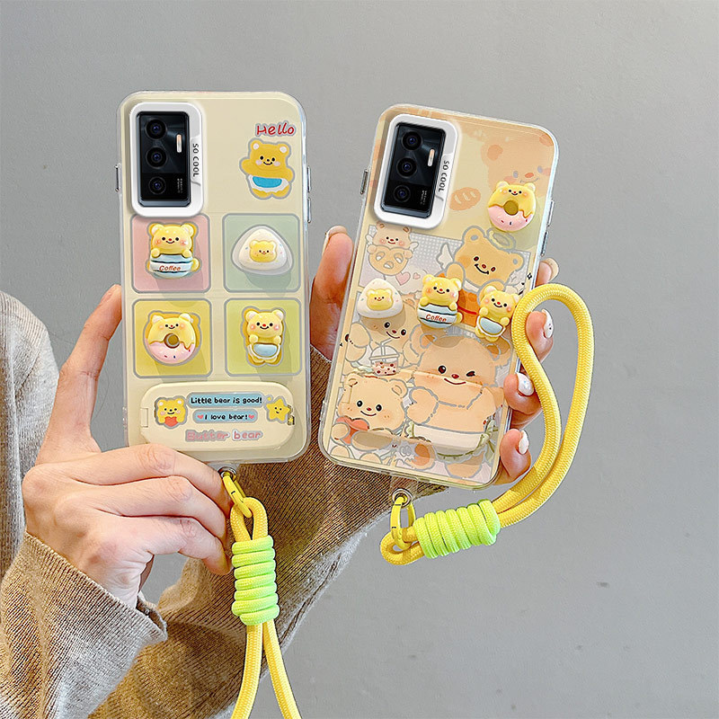 เคส Vivo V23E เคส Vivo V2126 สําหรับ Vivo เคสสร้อยข้อมือ hard เคส BB-CYJZ
