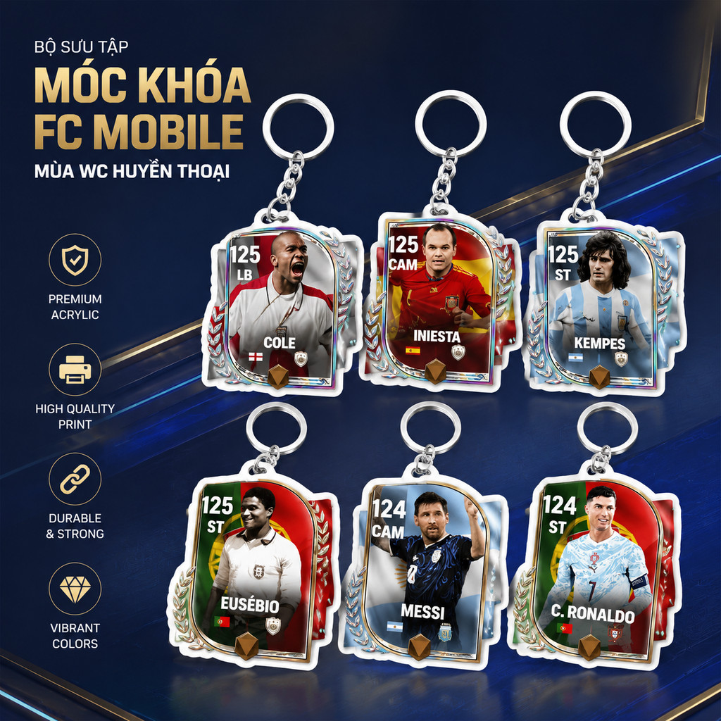 FC พวงกุญแจมือถือ WC ซีซั่น 2026 เกมโลก 2026