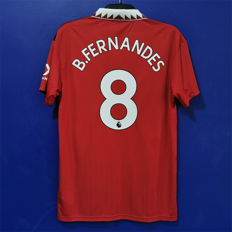 เสื้อฟุตบอลแขนสั้น Manchester United 22/23 Home รุ่นพัดลม H13881 ขนาดยุโรป