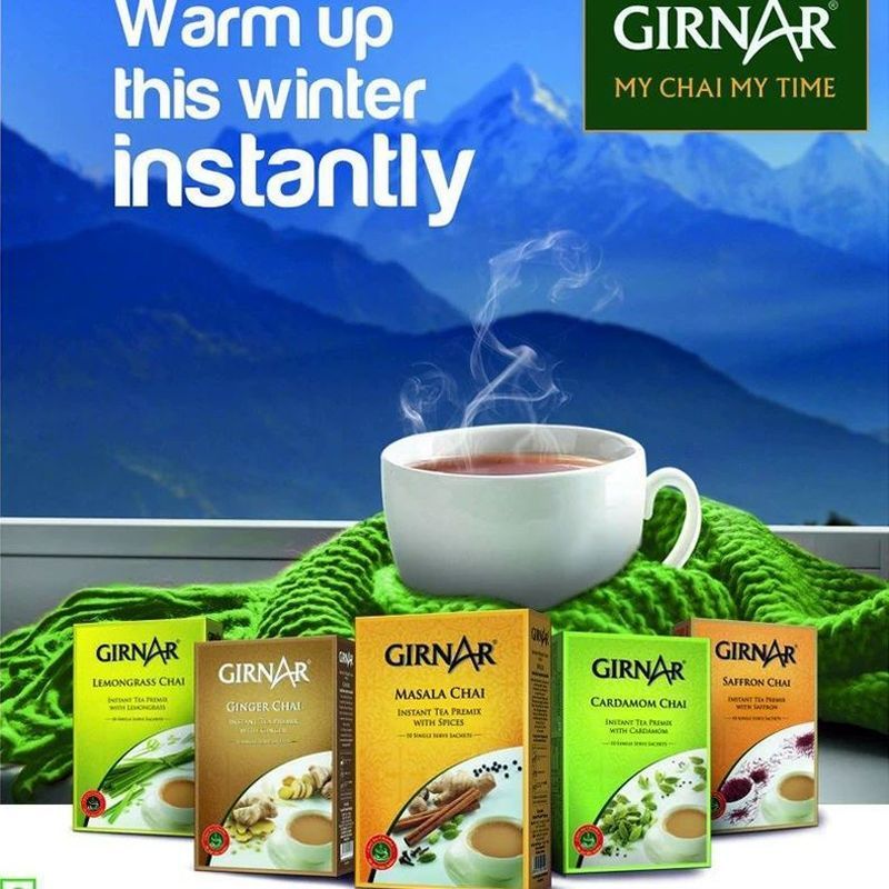 MASALA CHAI TEA นําเข้า MASALA Instant Milk TEA Bag GIRNAR INDIAN Food INDIAN FOOD6.19 t
