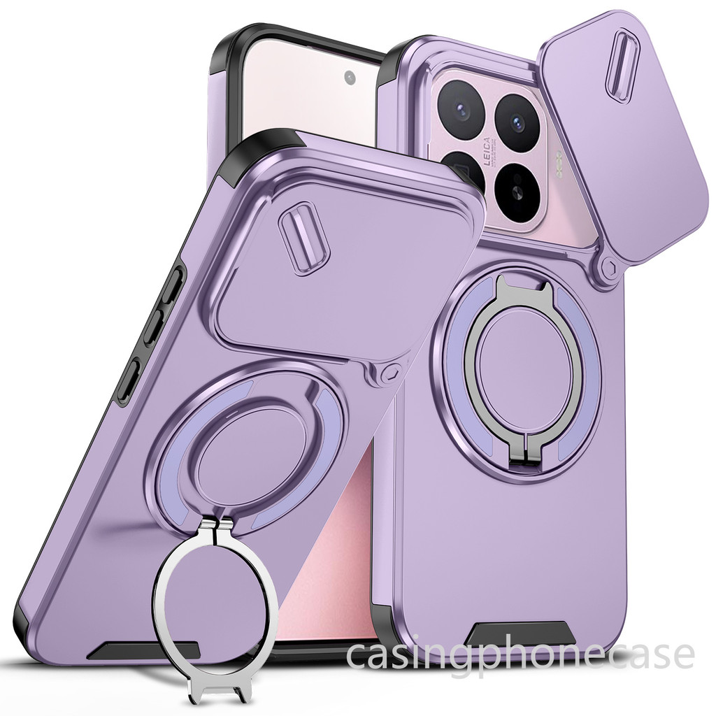 เคสโทรศัพท์สําหรับXiaomi 17T 17 15T 14T Pro T Ultra POCO X7 X7Pro Redmi Note14Pro Plus 4G 5G 2026 เกราะกันกระแทกกรณีรถแหวนแม่เหล็กกรณีกลับฝาครอบป้องกัน
