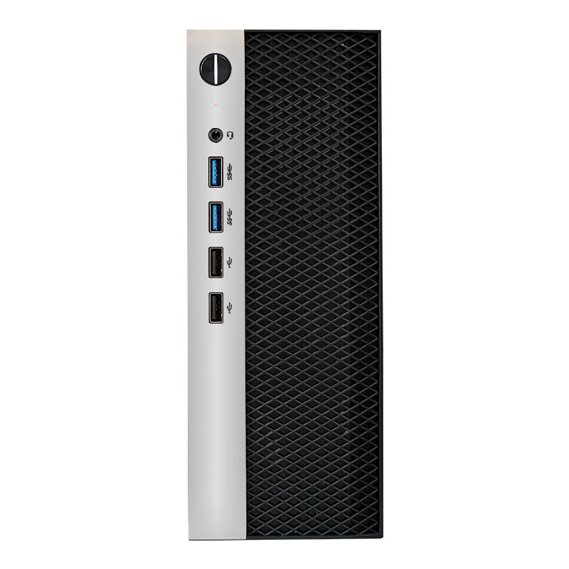 SKTC A09S เดสก์ท็อป ITX แชสซีเดสก์ท็อป 4USB รองรับแหล่งจ่ายไฟ 1U ขนาดเล็กขนาดมินิ
