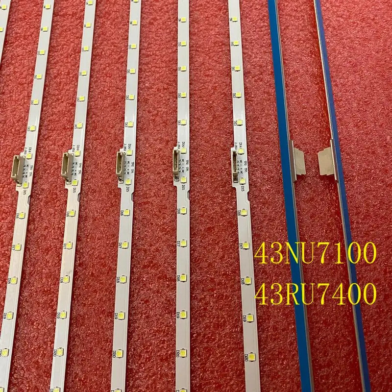 LED backlight strip สําหรับ Samsung 43NU7100 UN43NU7100G UN43NU7100 UE43NU7120 UE43NU7170 UN43RU7400