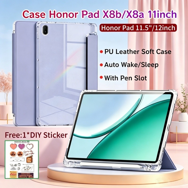 เคส Honor Pad X8b 11 นิ้ว / Honor Pad X8a 11 นิ้วพร้อมช่องเสียบปากกาเคสแม่เหล็ก Pad X9a ฝาครอบด้านหล