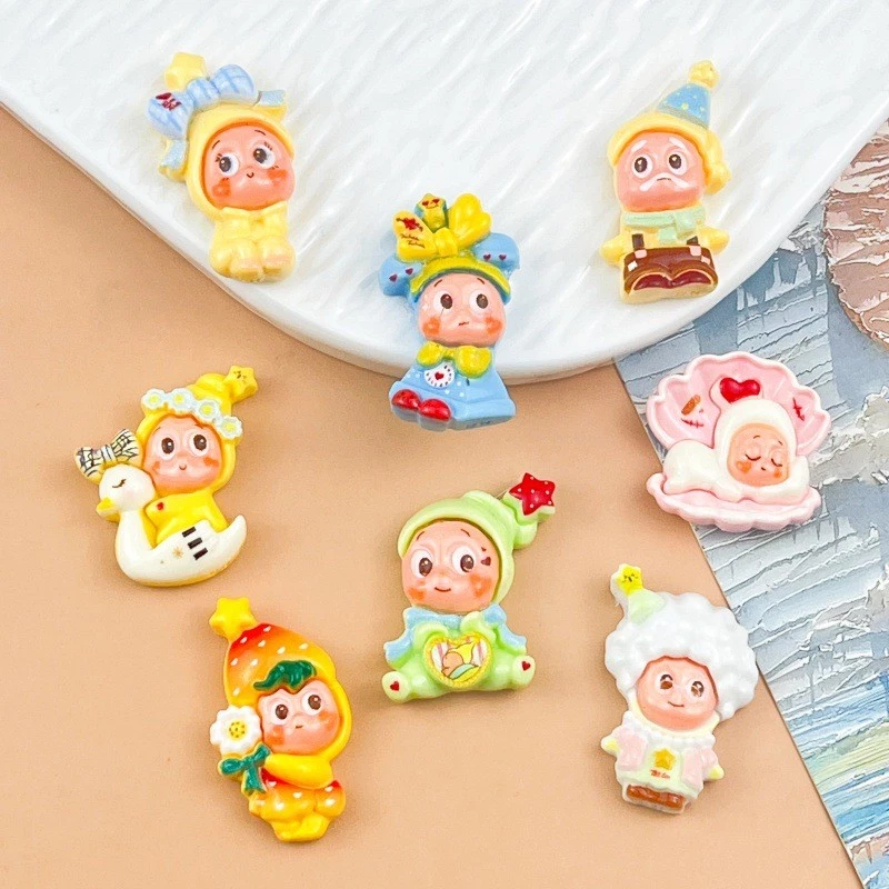 [100 ชิ้นพร้อมสต็อก] ใหม่การ์ตูน โฟโต้การ์ด ดาวน้อยตุ๊กตาเรซิ่นอุปกรณ์ ทําเอง แฮนด์เมดกิ๊บเคสโทรศัพท์หลุมรองเท้าพวงกุญแจวัสดุ
