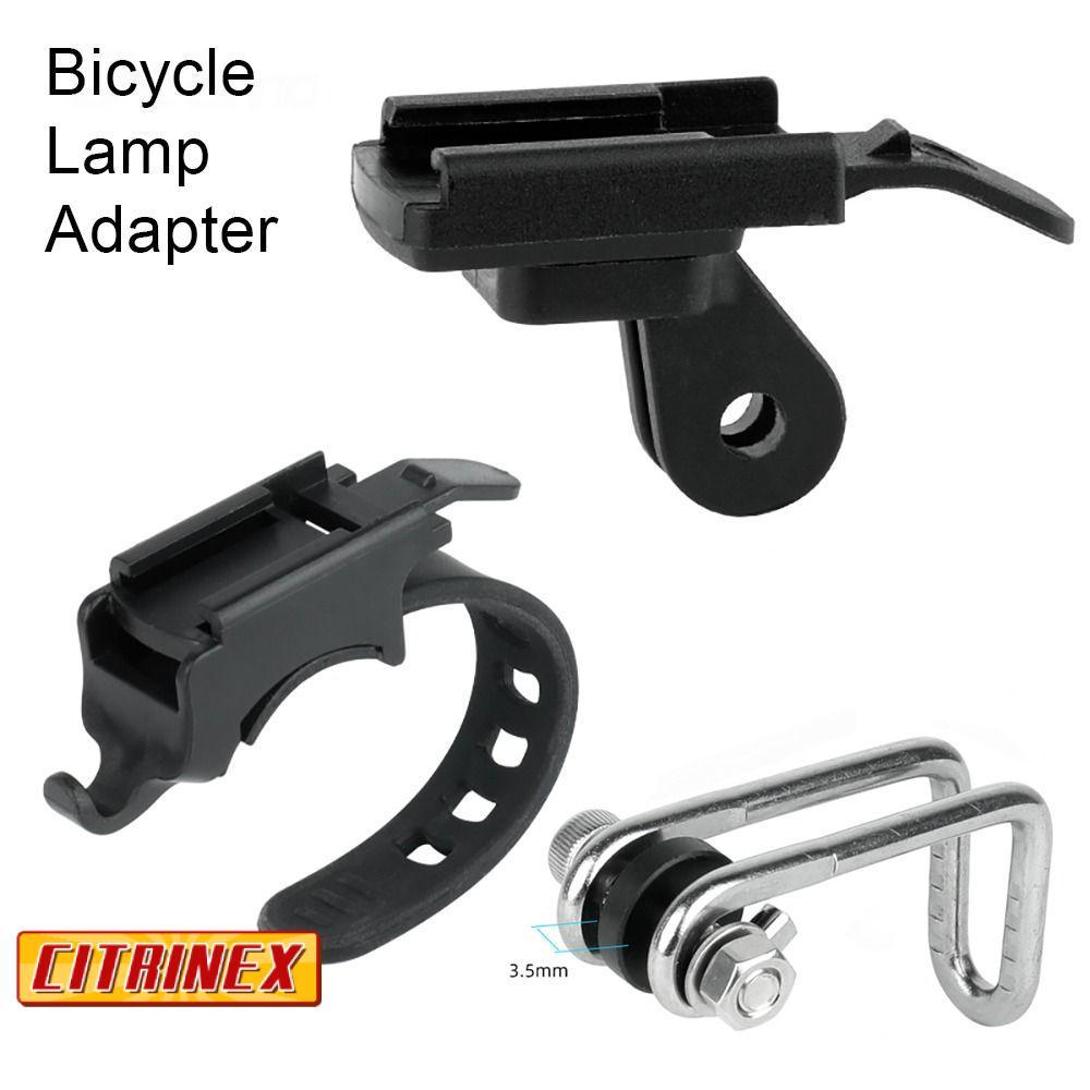 CITRINEX อะแดปเตอร์ไฟหน้า,Quick Mount MTBจักรยานขาตั้ง,โลหะสําหรับอินเทอร์เฟซโคมไฟวงเล็บโคมไฟสําหรับRockbros QD-250 YQ200/400 Blackbird L1 จักรยาน