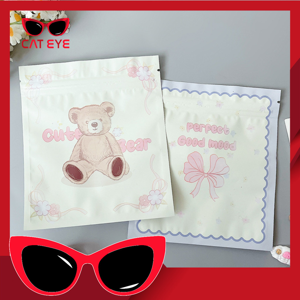 6791 Cute Motif ของที่ระลึกพลาสติก / Cute Bear Ziplock Plastic Multipurpose Accessories Storage Clip