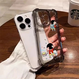 สี่มุมหนาป้องกันการตกเลนส์ป้องกันกรณีโทรศัพท์มือถือสำหรับ iPhone 17 16 15 14 13 12 11ProMax XS XR XS MAX 7 8PLUS