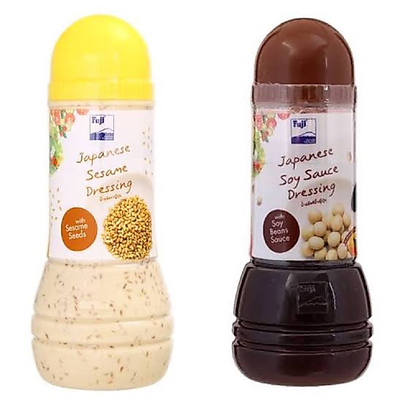 T/F Fuji แท้ น้ำสลัด 2สูตร งาญี่ปุ่น/ ซีอิ๊วญี่ปุ่น japanese style dressing fl 250g.