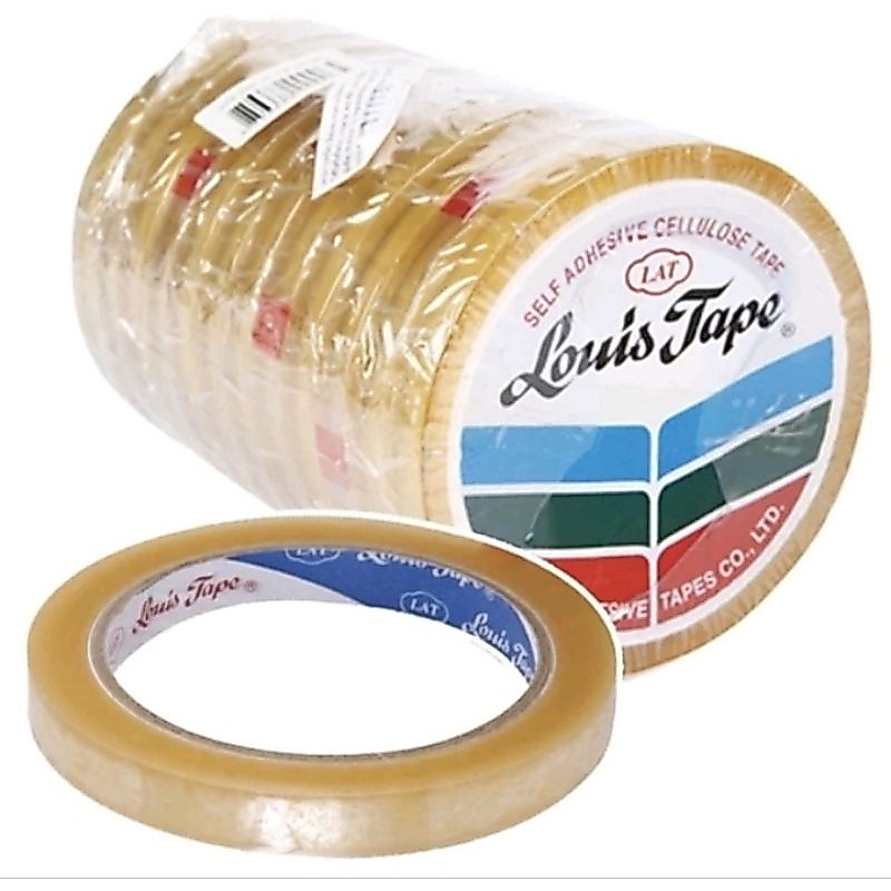 Louis Tape (ยกโหล) เทปใสหลุยส์ เทปใส แกนใหญ่ ขนาด1/2นิ้ว ยาว72หลา12ม้วน
