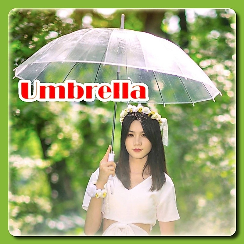 ☔️ร่มใส ร่มสีใส ร่มสายมินิมอล ด้ามแข็งแรง พร็อพถ่ายรูป ร่มน่ารัก มินิมอล ร่มเเบบใส คุณภาพดี สไตล์เกาหลี สำหรับ 1-2 คน