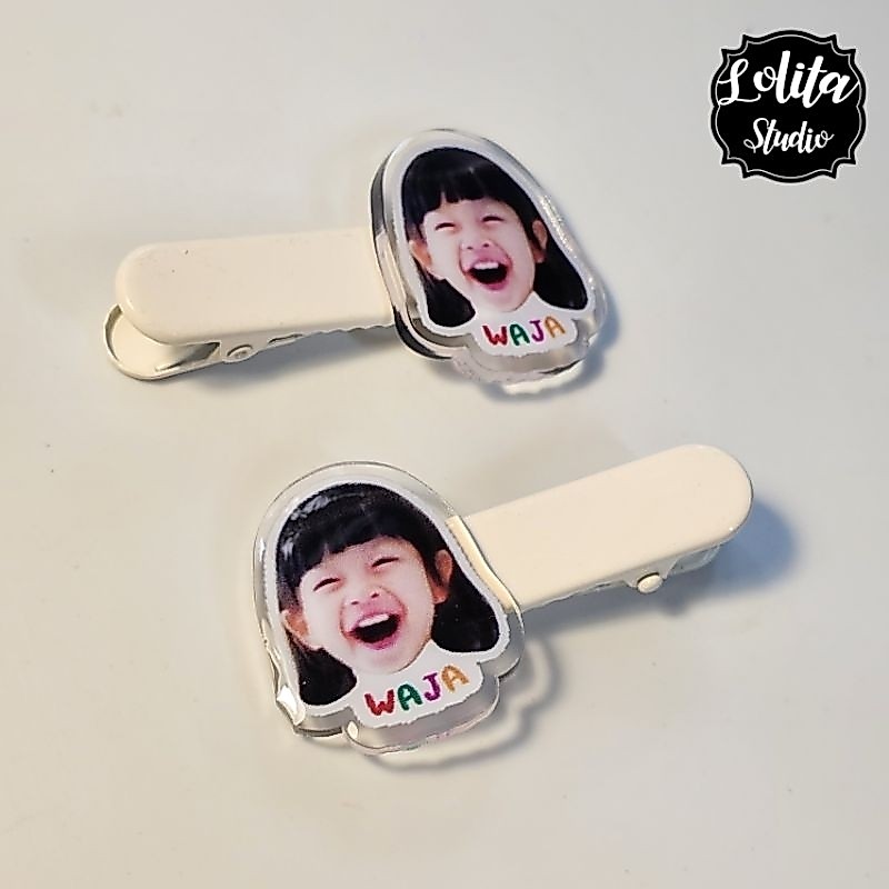 ‼️อ่านรายละเอียดก่อนสั่งจ้า‼️ กิ๊บติดผม ใส่รูป ข้อความได้ น่ารักสุดๆ ราคาต่อ1ชิ้น‼️