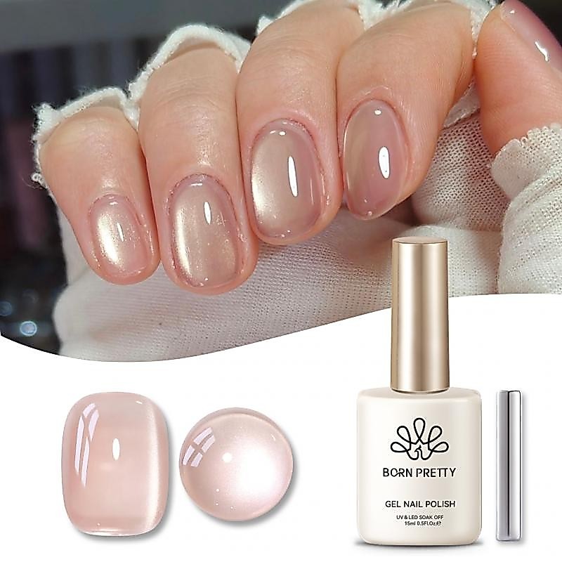 Born PRETTY 1 ขวด 15ml Light Vei Cat Magnetic Gel ultra Shine Soak Off UV Gel Nail Art Varnish