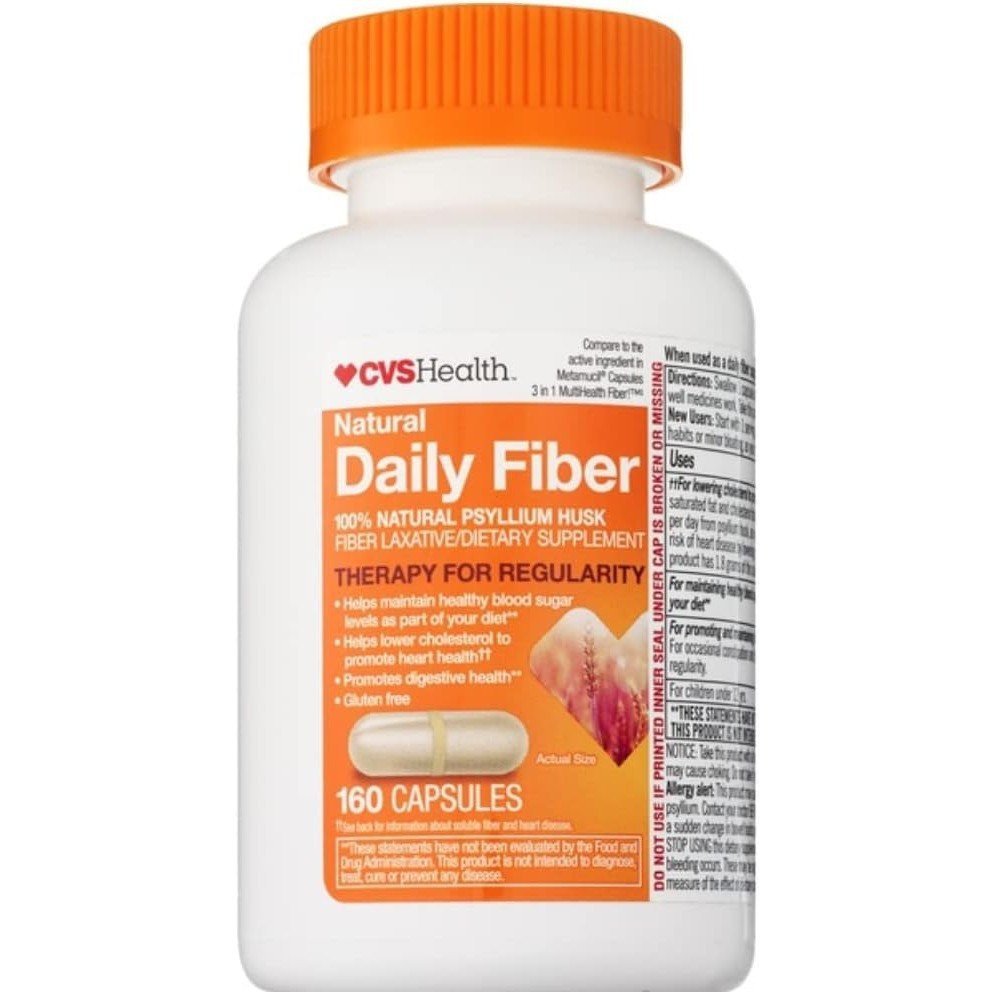 CVS Health Natural Daily Fiber Capsules (160c) XP6N