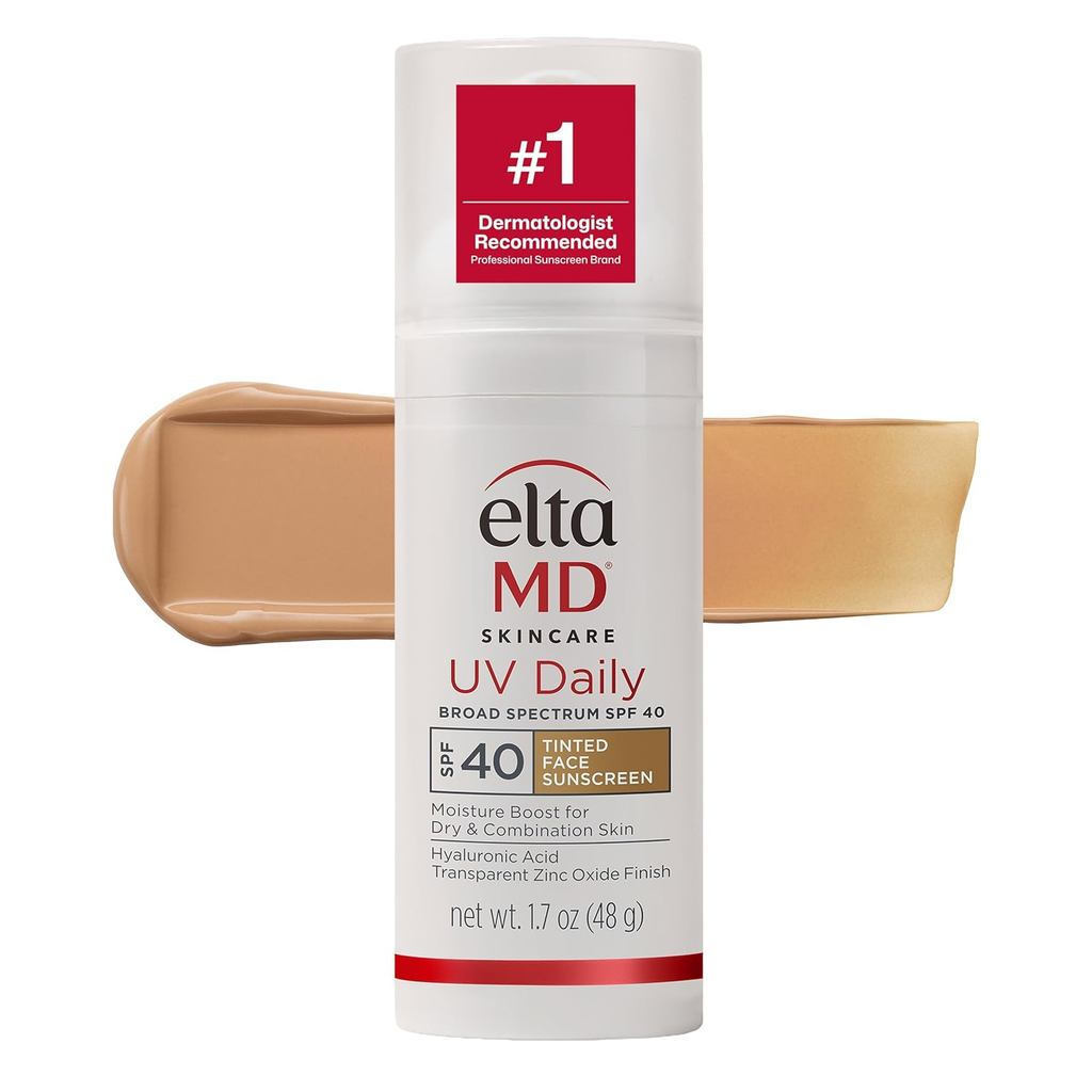 EltaMDUVDailySPF40 Zinc Oxide Facial Sunscreen Moisturizer, Daily Facial Moisturizer with SPF, เหมาะ
