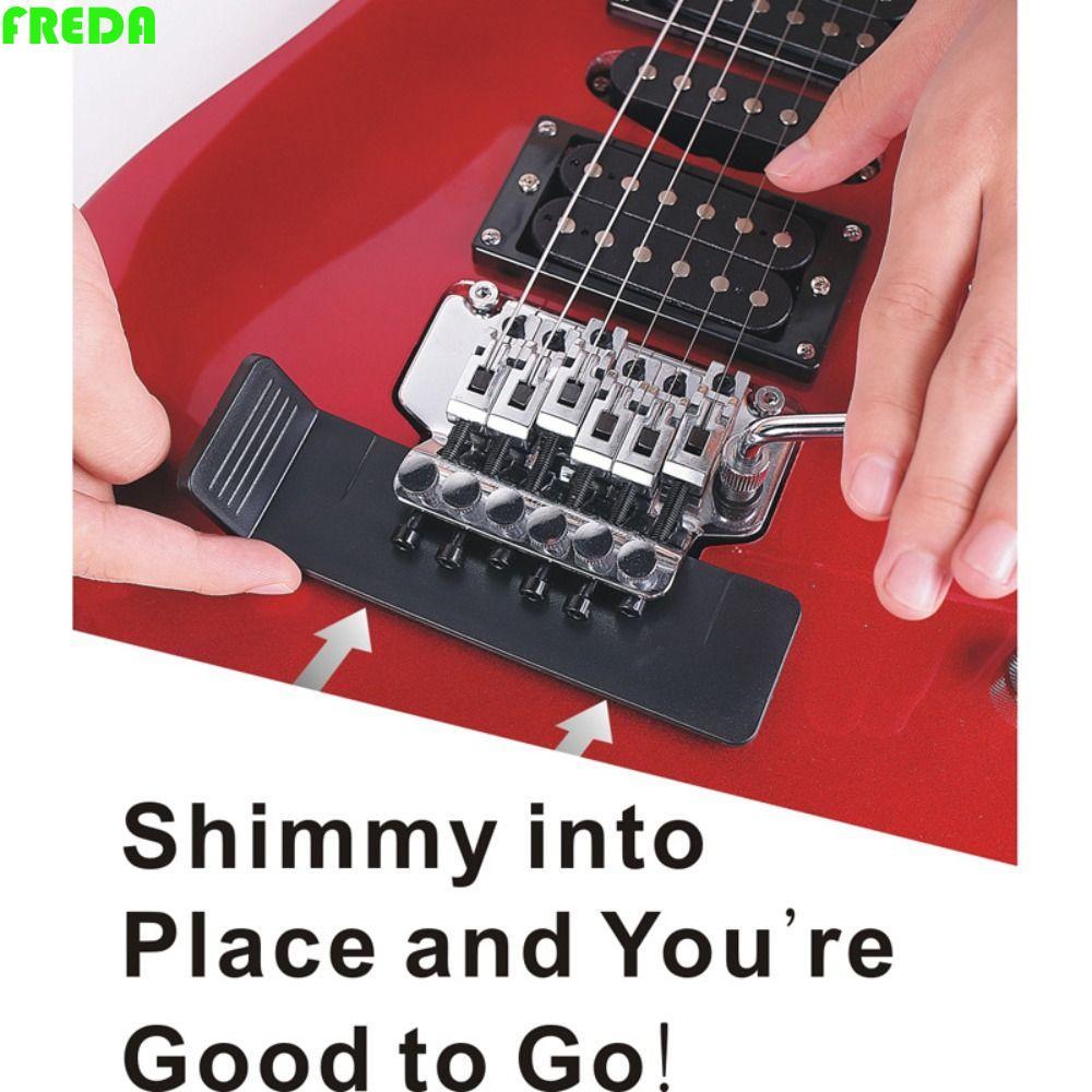 FREDA กีตาร์ไฟฟ้าสะพาน Shim,ลอย Tremolo Shim Pad Tremolo Bridge แผ่น,ทนทานท่อไอเสีย Spacer ปรับ Shredneck TremBlock เปลี่ยนเครื่องมือ