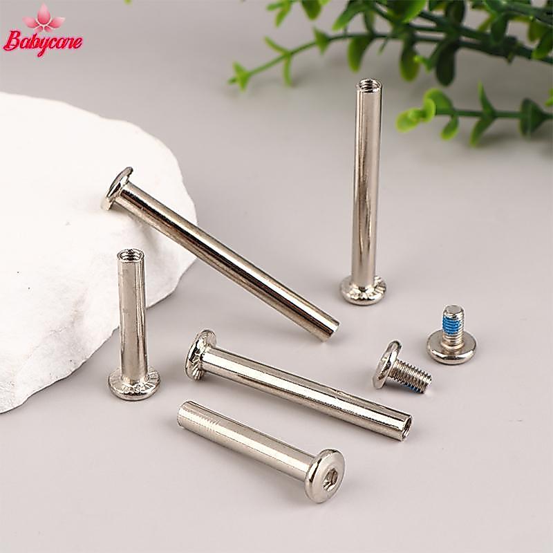 <BYCE-t> 2 ชุดสกรูกระเป๋าเดินทางสแตนเลส อุปกรณ์เสริมกระเป๋าเดินทาง สลักเกลียวล้อกระเป๋าเดินทาง 6*33-60 มม.