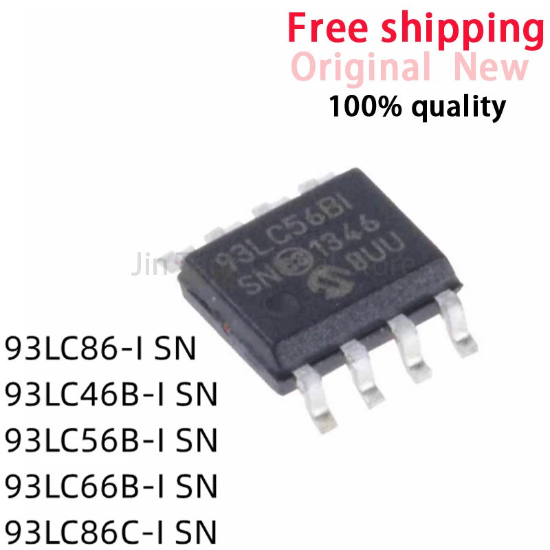 5 ชิ้น 93LC46B-I SN 93LC56B-I SN 93LC66B-I SN 93LC86-I SN 93LC86C-I SN SOP-8 ชิป IC ในสต็อกขายส่ง