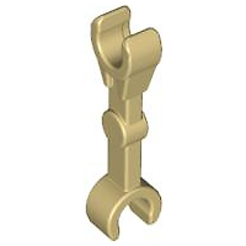 Brick2cube Part - Arm Mechanical, Straight with Clips at 90 degrees (Vertical Grip) - 59230