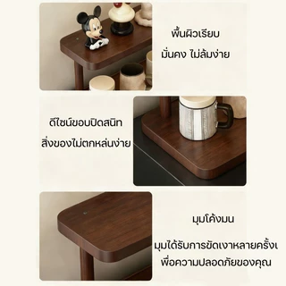 COD ที่วางแก้ว 3 ชั้น 30/40/50cm ไม้ไผ่กันความชื้น ประหยัดพื้นที่ แข็งแรงทนทาน ที่วางแก้วกาแฟ ที่วางถ้วยชา