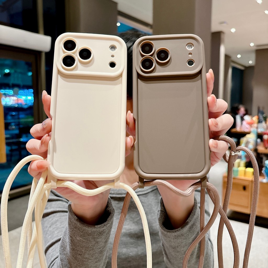 Flex Guard เคสโทรศัพท์สําหรับ iPhone 17 16 15 14 13 12 11 Pro Xs Max 7 8 Plus 16e 17e คอปรับสลิงสายน