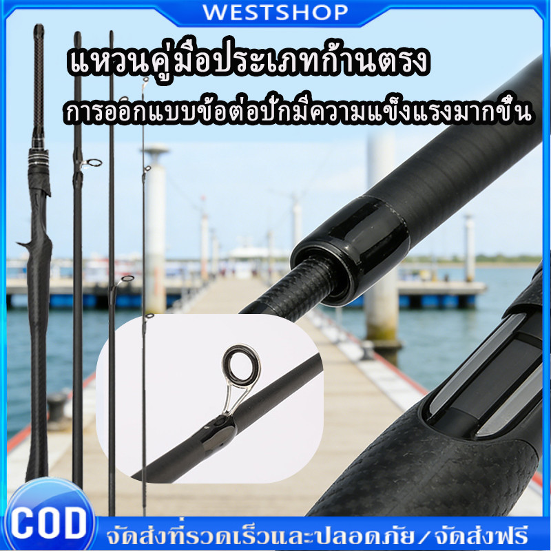 คันเบ็ดพกพาที่สุดสะดวก – ด้ามจับ M-Tone เกรดแข่งงาน 1.8 ม. พับได้ 4 ท่อน แรงลาก 6 กก. คู่ใจนักตกปลา