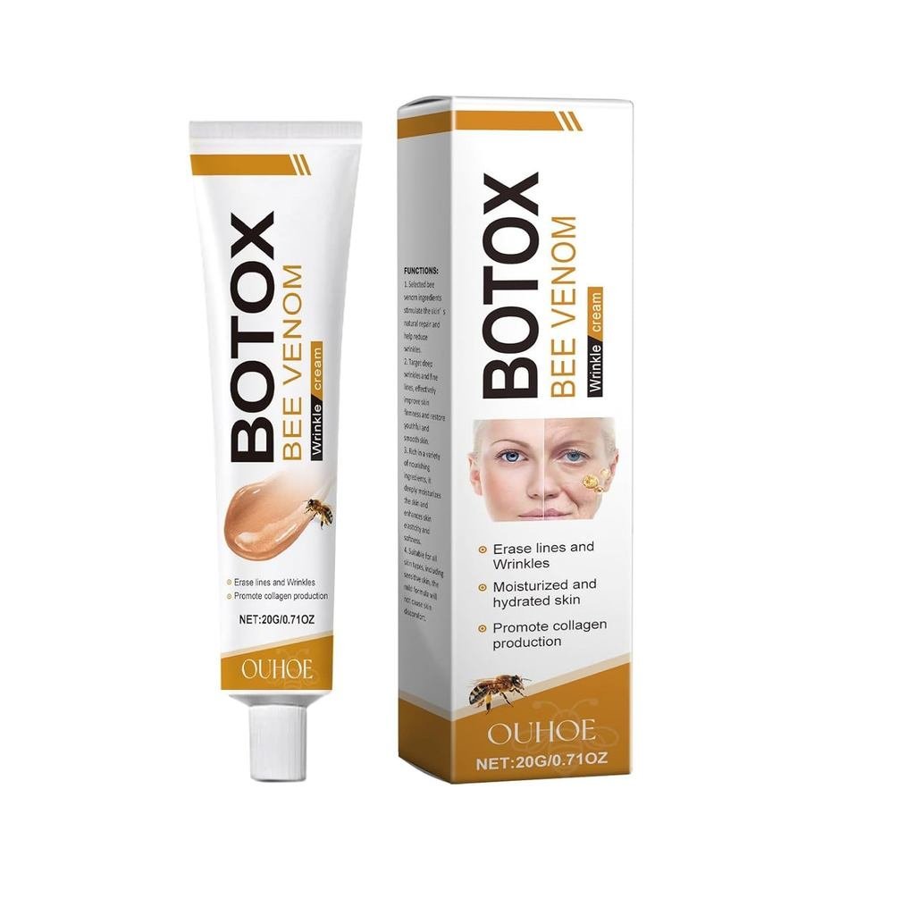 ครีมกําจัดริ้วรอย Botox Bee Venom มอยเจอร์ไรเซอร์จากธรรมชาติ Firming & ลดริ้วรอย บํารุงผิวหน้าอย่างล