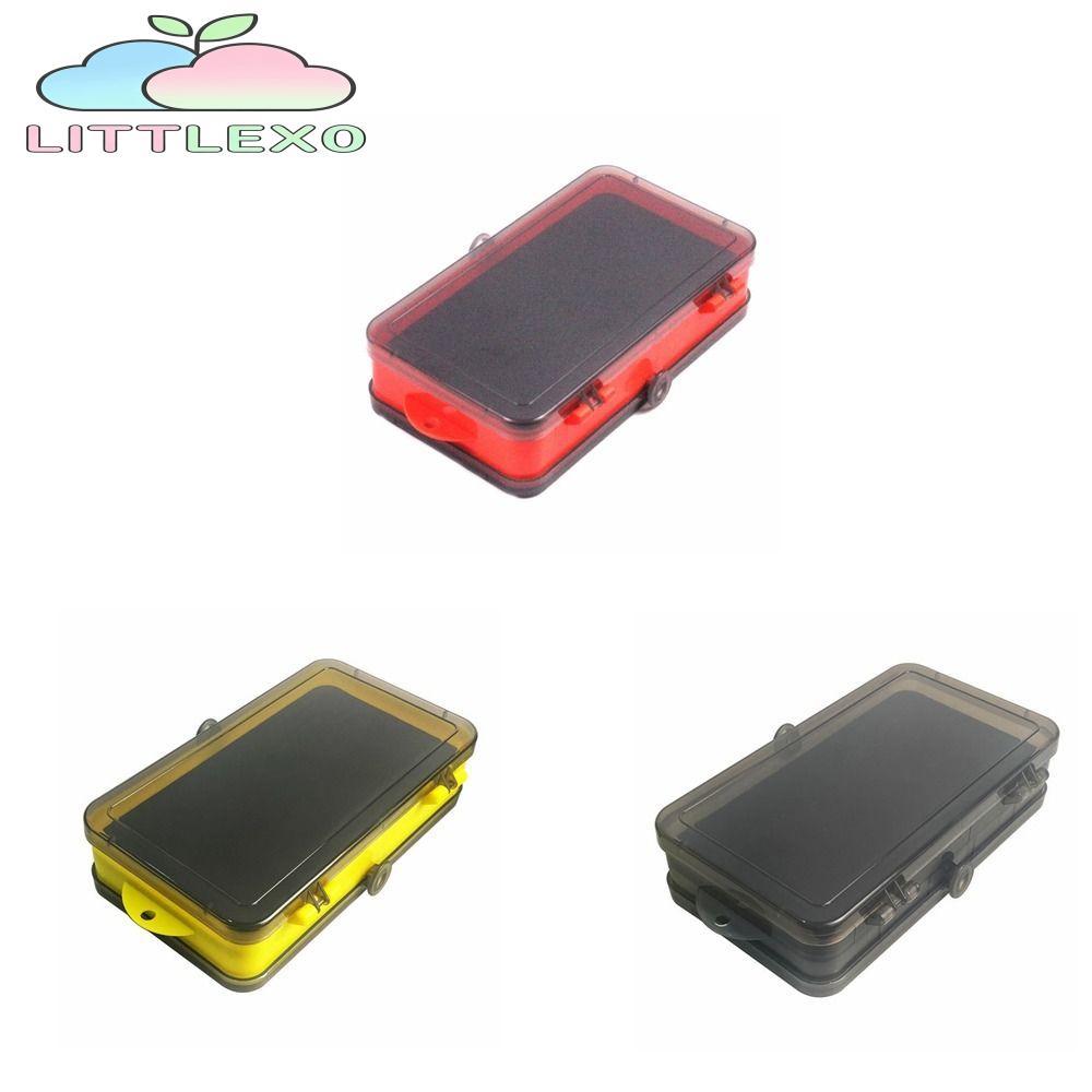 LITTLEX กล่องเก็บของสองด้านแยกอุปกรณ์ตกปลาแบ่งการจัดเก็บเครื่องมือ