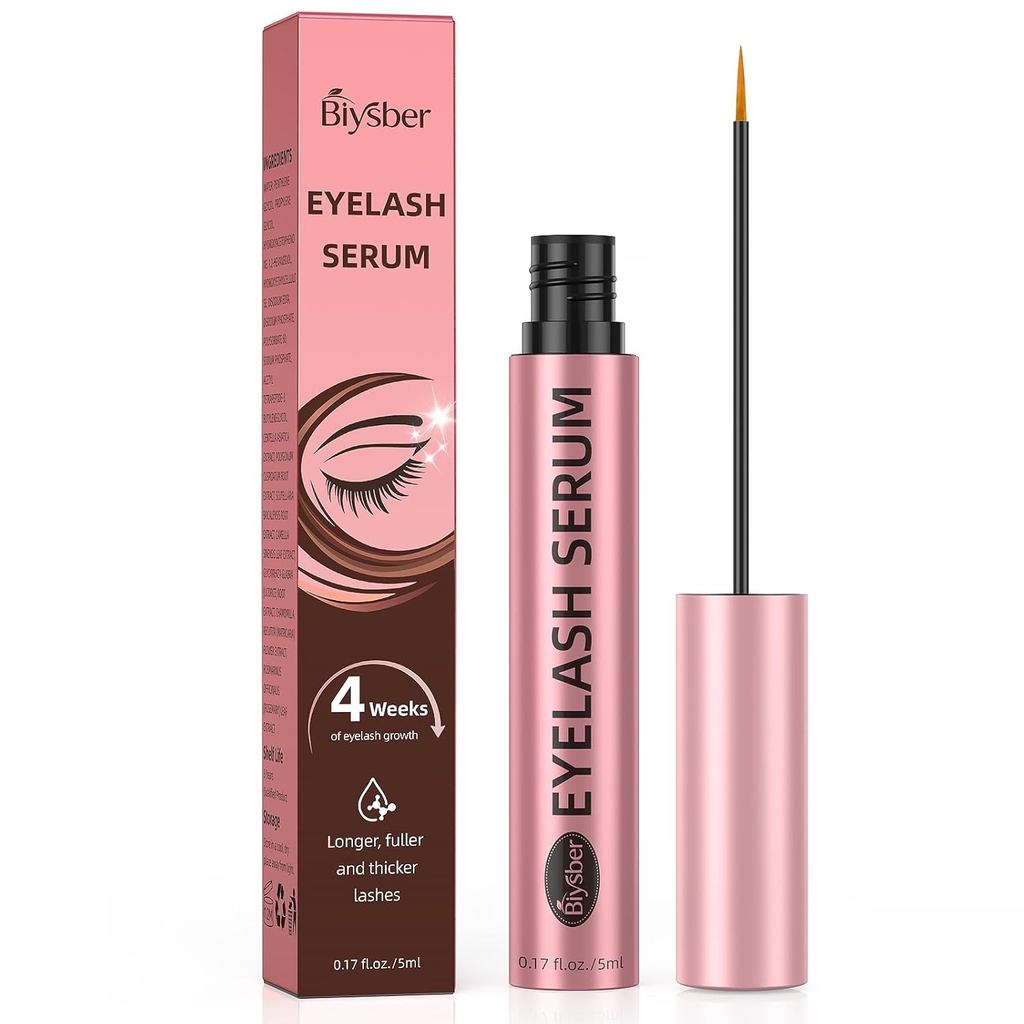 Lash Serum for : Rapid Serum with Advanced Formula for Longer, Thicken, Fuller Looking Lashes (สีชมพ