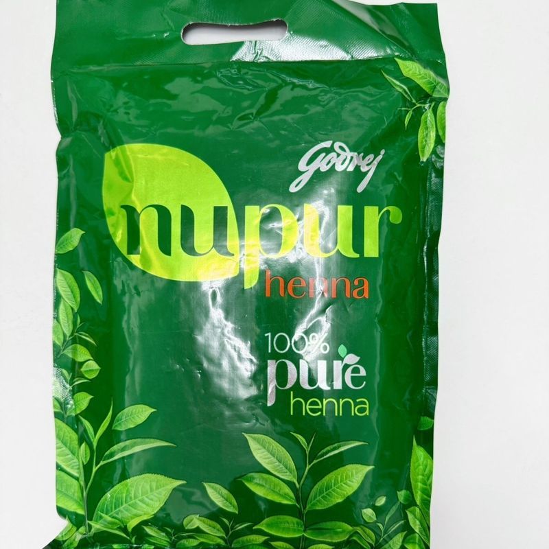 Nupur Henna Plant Henna Powder Natural Cover White Hair Care Dye 500g ไม่มีสารเติมแต่งธรรมชาติบริสุท