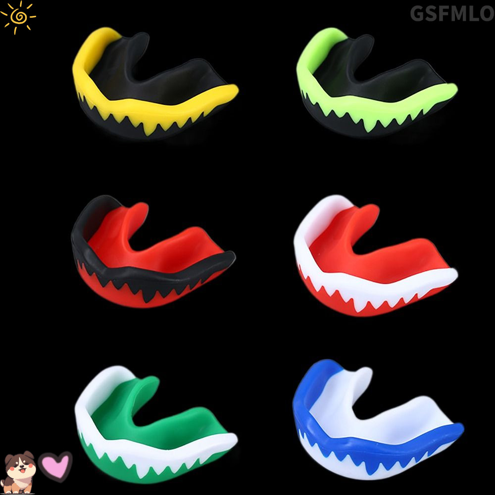 อุปกรณ์ป้องกันฟัน GSFMLO, อุปกรณ์ป้องกันปาก EVA เพื่อความปลอดภัย, ฟันยางตัดกันสีที่ใช้งานได้จริง ชกมวยไทย