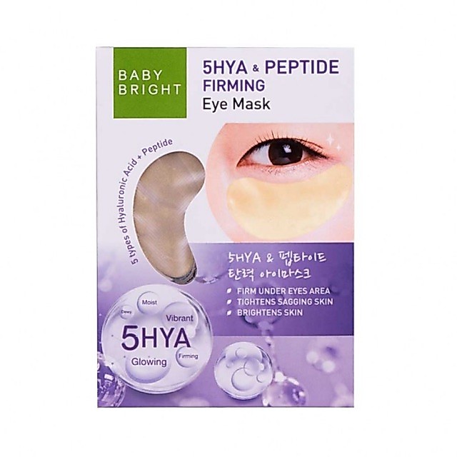 BABY BRIGHT 5HYA & PEPTIDE FIRMING EYE MASK 2.5G X 1PAIR