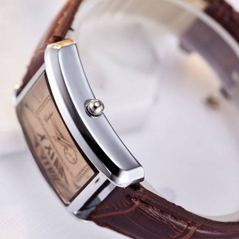 ผู้ชายผู้หญิงนาฬิกาควอตซ์ธุรกิจแฟชั่นนาฬิกาคู่รักเข็มขัดหนัง - รูปที่ 3