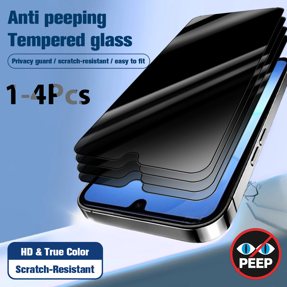 1-4 ชิ้นความเป็นส่วนตัวกระจกนิรภัยสําหรับ Samsung Galaxy A17 Samsun Samsung A17 17 a17 Anti Peeping 
