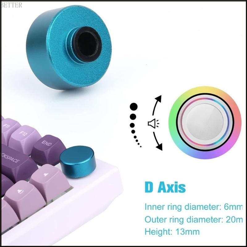 BETT ลูกบิดโลหะตามหลักสรีรศาสตร์สําหรับชุดคีย์บอร์ดเชิงกล F75 IK75