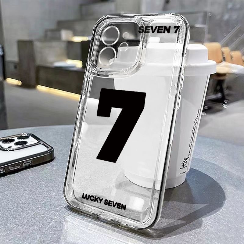 Seven7 เหมาะสําหรับ Apple 15promax เคสโทรศัพท์ใหม่ iphone14 Lucky Number 13pro High-End Sense 12 Sim