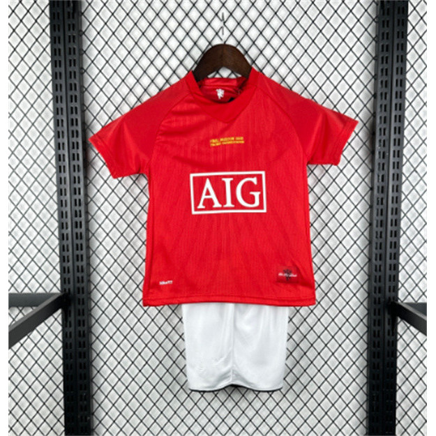 ชุดฟุตบอลเด็ก Manchester United Home Jersey ปี 2007-2008 ไซส์ 16-28