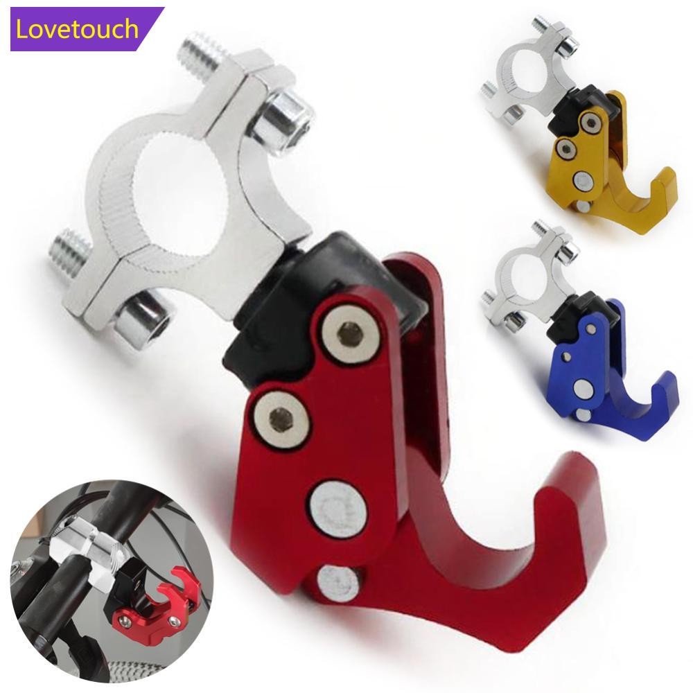 LOVETOUCH หมวกกันน็อครถจักรยานยนต์ตะขอกระเป๋าเดินทางแขวนกระเป๋าผู้ถือตะขออลูมิเนียมสําหรับรถจักรยานย